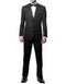 Black on Black Trim  Tuxedo Black Prom Tuxedos