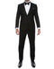 Modern Black Peak Tuxedo - Mens Slim Fitted Tuxedo