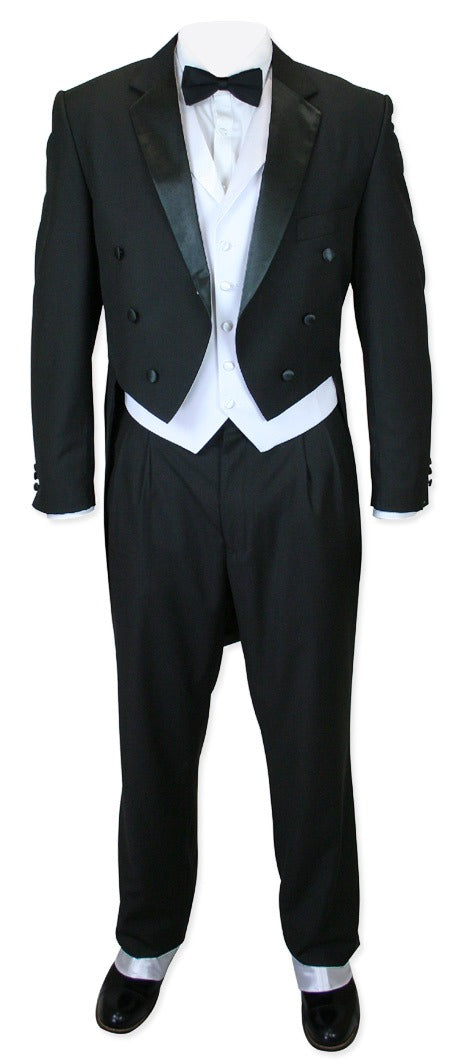 Black Tuxedo - White Vest