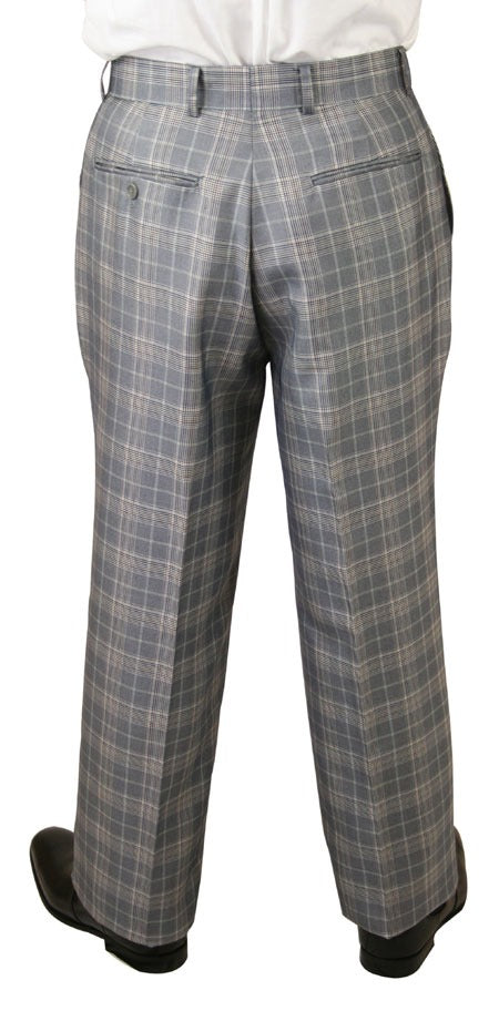 Garrett Plaid Suit - Gray