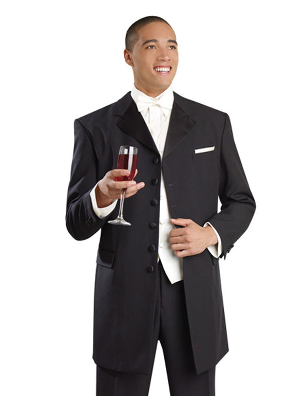 Black Synthetic Material Tuxedo