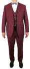 Bullock Suit - Burgundy Stripe