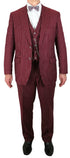 Bullock Suit - Burgundy Stripe