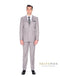 Light Grey Slim Notch Suit