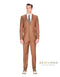 Cognac Slim Wedding Suit