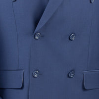 Ramses Collection - Double Breasted 2 Piece Suit Regular Fit in Blue