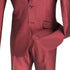 Slim Fit Shiny Sharkskin Men's 2 Piece Suit in Maroon