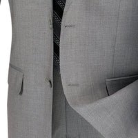 Slim Fit Men's Suit 2 Piece 2 Button in Gray