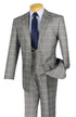 Mens Glen Plaid 3-Piece Suit – Classic Regular Fit Design