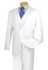 Morgan Collection - Regular Fit 3 Piece Suit 2 Button White