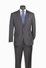 Men's Charcoal Adjustable Waist Two Piece Suit