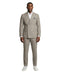 Men's Khaki Pinstripe Double Breasted Suit