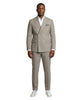 Men's Khaki Pinstripe Double Breasted Suit