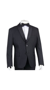 Boys' Black 4-Piece Tuxedo Set