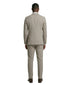 Men's Khaki Pinstripe Double Breasted Suit