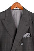 Men's Charcoal Glen Plaid Double Breasted Two Piece Suit