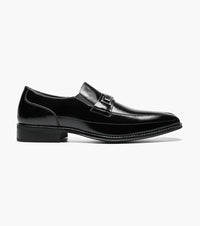 Stacy Adams WAKEFIELD Bike Toe Bit Slip On Black by Stacy Adams Shoes