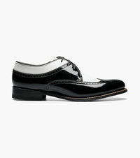 Stacy Adams DAYTON Wingtip Oxford Black w/White by Stacy Adams Shoes