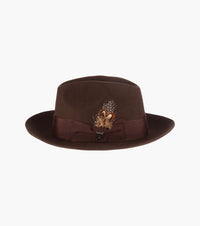 AUGUST FEDORA Wool Felt Pinch Front Hat