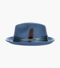 ASH FEDORA Crushable Wool Felt Pinch Front Hat