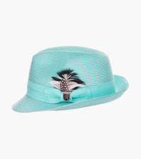 BELMONT FEDORA Poly Braid Pinch Front Hat
