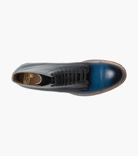 Stacy Adams MADISON Cap Toe Lace Up Boot Blue by Stacy Adams Shoes