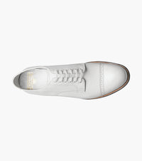Stacy Adams MADISON Cap Toe Oxford White by Stacy Adams Shoes