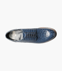Stacy Adams MADISON Anaconda Plain Toe Oxford Blue by Stacy Adams Shoes