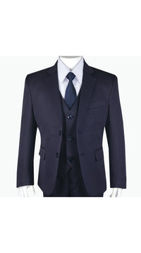 Boys' Navy Slim Fit 2-Piece Suit