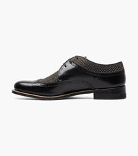 Stacy Adams DAYTON Python Print Wingtip Oxford Black/Gray by Stacy Adams Shoes
