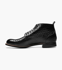 Stacy Adams MADISON Anaconda Plain Toe Boot Black by Stacy Adams Shoes