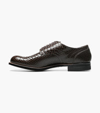 Stacy Adams MADISON Anaconda Plain Toe Oxford Brown by Stacy Adams Shoes