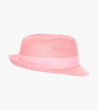BELMONT FEDORA Poly Braid Pinch Front Hat