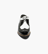 Stacy Adams DAYTON Wingtip Oxford Black w/White by Stacy Adams Shoes