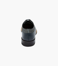 Stacy Adams DAYTON Python Print Wingtip Oxford Navy by Stacy Adams Shoes