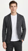 Men’s Charcoal Grey Sport Coat – Classic Two Button Notch Lapel Textured Blazer