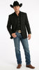 Men’s Black Western Blazer Jacket, Classic Cowboy Style Sport Coat for Casual Formal Wear with Jeans