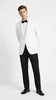 Men’s uniform White Dinner Jacket Tuxedo – Classic White Formal Tuxedo Jacket with Black Pants for Wedding, Prom & Black Tie Events