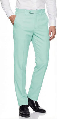 Mens Expandable Waist Business Casual Dress Pants