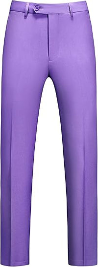 Mens Dress Pants Front Flat Fit Casual Pants