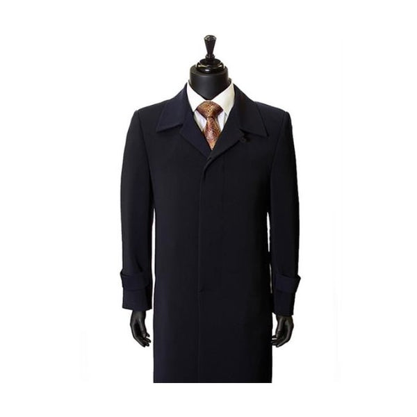 Men's Dress Coat Hidden Buttons Trench Overcoat