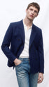 Men’s Navy Blue Double Breasted Blazer – Formal Sport Coat