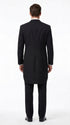 Men’s Black Victorian Tailcoat Tuxedo – 1800s 19th Century Edwardian Peak Lapel Formal Suit