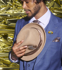 ASH FEDORA Crushable Wool Felt Pinch Front Hat