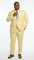 Men’s Pale Yellow 2 Piece Suit, Formal Dress Suit for Weddings, Prom, Parties, Summer Events, and Special Occasions By Vitali