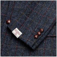 Walker and Hawkes Harris Tweed Blakemore Blazer for Men - Hand-Woven Wool Tweed Jacket with Polyester Lining, Regular Fit