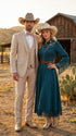 Mens Beige Tan Khaki CowboyTuxedo Suit – Western Formal Three Piece Suit with Jacket Vest and Pants