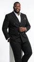 Men's Black Pinstripe Tuxedo Suit – Classic  & 1920s Gangster Formal Wear Vintage 1940s 1930s Look