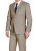 Vanderbilt Collection  - Classic 2 Piece Suit 2 Buttons Regular Fit In Taupe