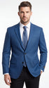 Men’s Blue Houndstooth Blazer Jacket, Check Pattern Formal Sport Coat for Weddings, Prom, Parties, and Special Occasions